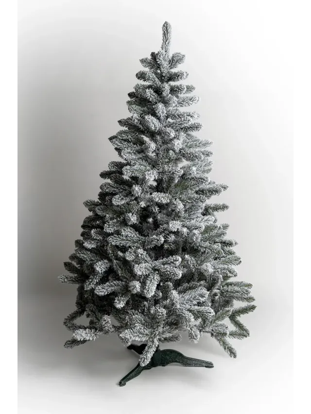 Brad artificial Himalaya Snow 180 cm QC132, 750 Ramuri 2D + 3D PE, Circumferinta Bazei 226 cm